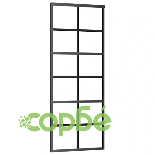 Плъзгаща се врата с обков 76x205 см ESG стъкло и алуминий ➤ топ цена ➤ sorbe.bg