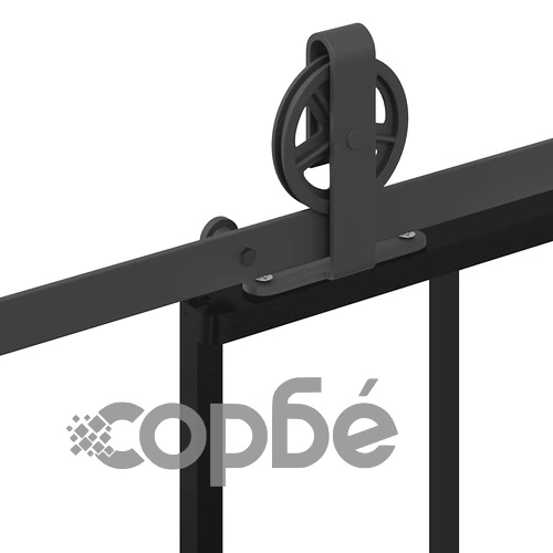 Плъзгаща се врата с обков 76x205 см ESG стъкло и алуминий ➤ топ цена ➤ sorbe.bg