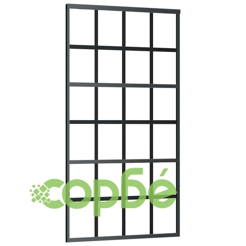 Плъзгаща се врата с механизъм 102x205 см ESG стъкло и алуминий ➤ топ цена ➤ sorbe.bg