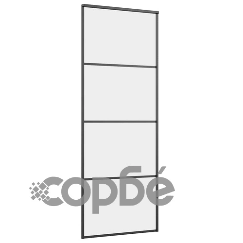 Плъзгаща се врата с обков 76x205 см ESG стъкло и алуминий ➤ топ цена ➤ sorbe.bg