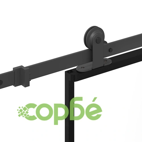 Плъзгаща се врата с обков 90x205 см ESG стъкло и алуминий ➤ топ цена ➤ sorbe.bg