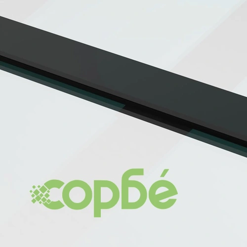 Плъзгаща се врата с обков 102,5x205 см ESG стъкло и алуминий ➤ топ цена ➤ sorbe.bg