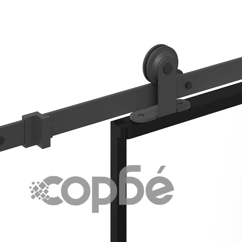 Плъзгаща се врата с обков 90x205 см ESG стъкло и алуминий ➤ топ цена ➤ sorbe.bg