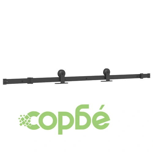 Плъзгаща се врата с обков 76x205 см Закалено стъкло&Алуминий ➤ топ цена ➤ sorbe.bg