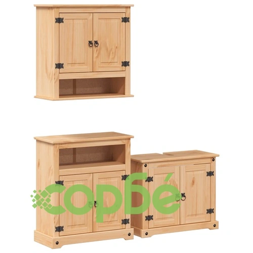 Комплект мебели за баня от 3 части Corona ➤ топ цена ➤ sorbe.bg