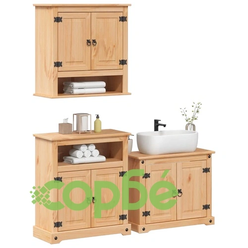 Комплект мебели за баня от 3 части Corona ➤ топ цена ➤ sorbe.bg