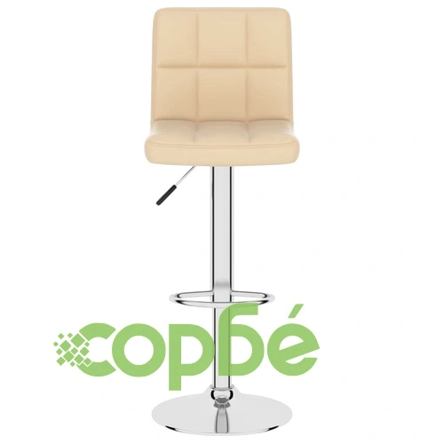Бар табуретка, кремава, изкуствена кожа ➤ топ цена ➤ sorbe.bg