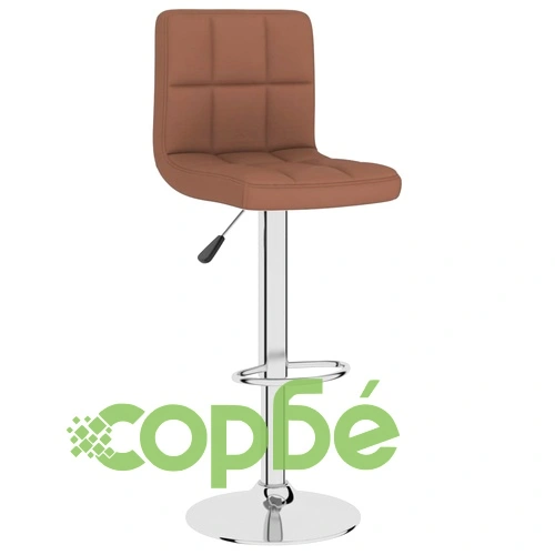 Бар табуретка, кафява, текстил ➤ топ цена ➤ sorbe.bg