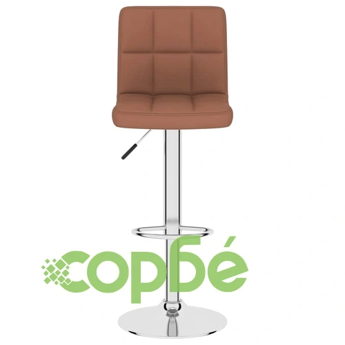 Бар табуретка, кафява, текстил ➤ топ цена ➤ sorbe.bg