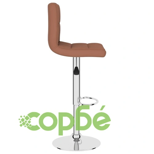 Бар табуретка, кафява, текстил ➤ топ цена ➤ sorbe.bg