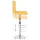 Бар табуретка, горчица жълто, текстил