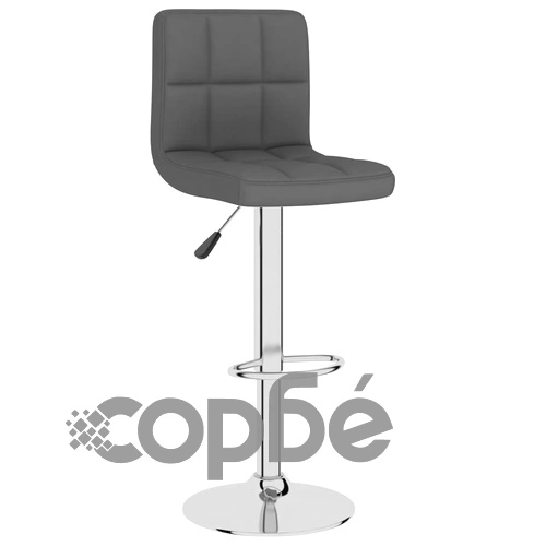 Бар табуретки, 2 бр, тъмносиви, текстил ➤ топ цена ➤ sorbe.bg