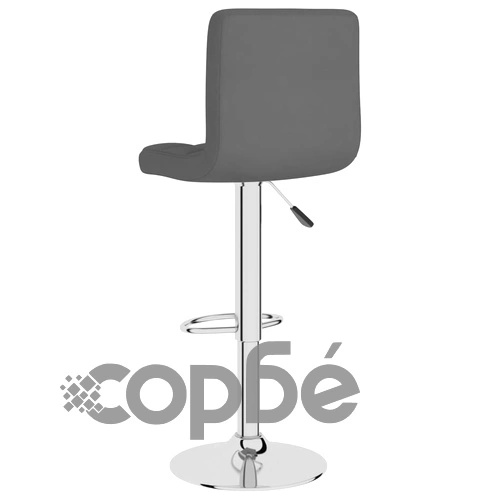 Бар табуретки, 2 бр, тъмносиви, текстил ➤ топ цена ➤ sorbe.bg