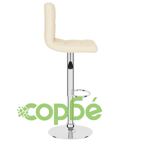 Бар табуретки, 2 бр, кремави, текстил ➤ топ цена ➤ sorbe.bg