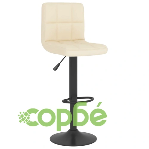 Бар табуретка, кремава, текстил ➤ топ цена ➤ sorbe.bg