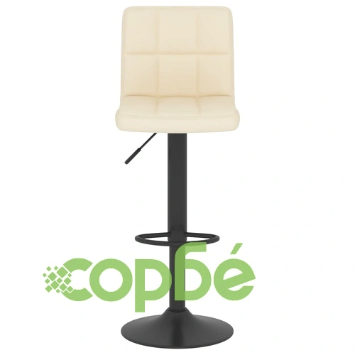 Бар табуретка, кремава, текстил ➤ топ цена ➤ sorbe.bg