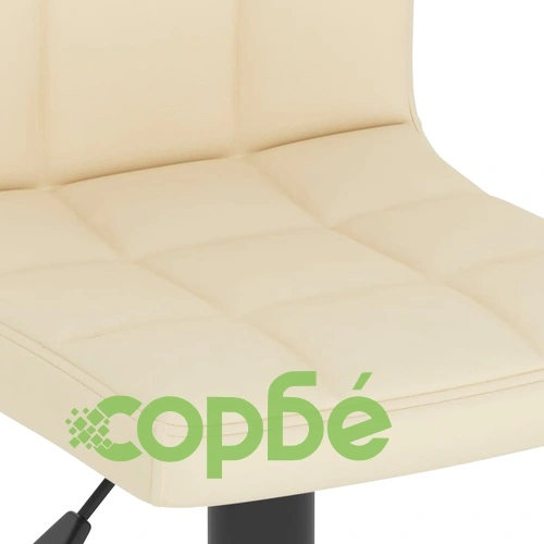 Бар табуретка, кремава, текстил ➤ топ цена ➤ sorbe.bg