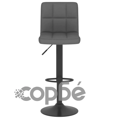 Бар табуретки, 2 бр, тъмносиви, текстил ➤ топ цена ➤ sorbe.bg