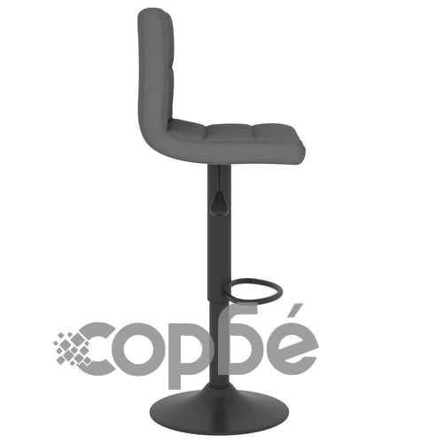 Бар табуретки, 2 бр, тъмносиви, текстил ➤ топ цена ➤ sorbe.bg