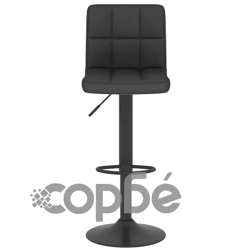 Бар табуретки, 2 бр, черни, текстил ➤ топ цена ➤ sorbe.bg