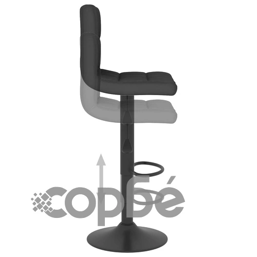 Бар табуретки, 2 бр, черни, текстил ➤ топ цена ➤ sorbe.bg