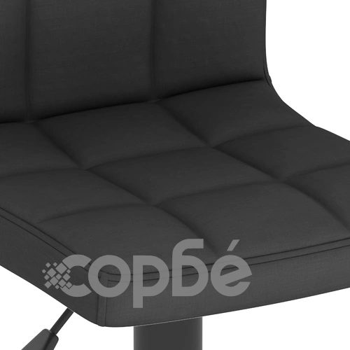 Бар табуретки, 2 бр, черни, текстил ➤ топ цена ➤ sorbe.bg