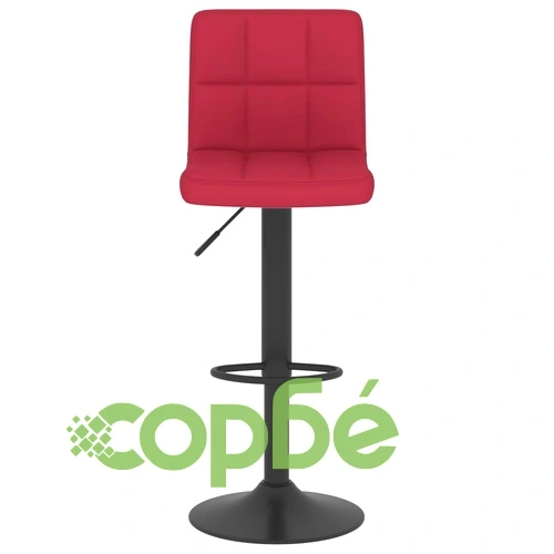 Бар табуретки, 2 бр, виненочервени, текстил ➤ топ цена ➤ sorbe.bg