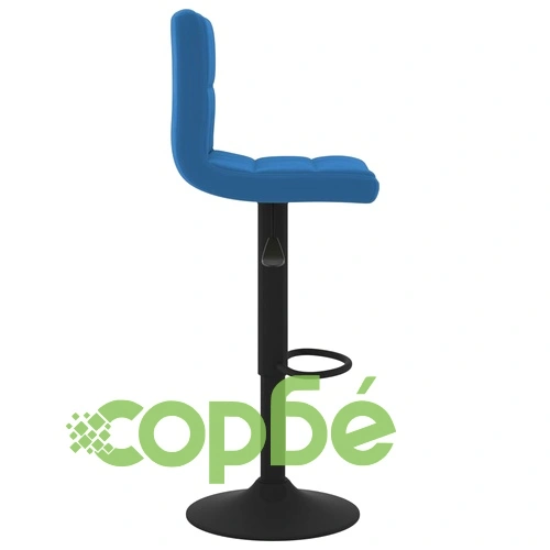 Бар табуретки, 2 бр, сини, кадифе ➤ топ цена ➤ sorbe.bg