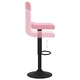 Бар табуретки, 2 бр, розови, кадифе