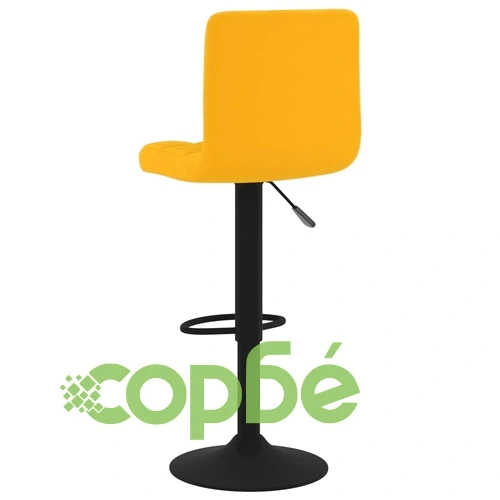 Бар табуретки, 2 бр, горчица, кадифе ➤ топ цена ➤ sorbe.bg