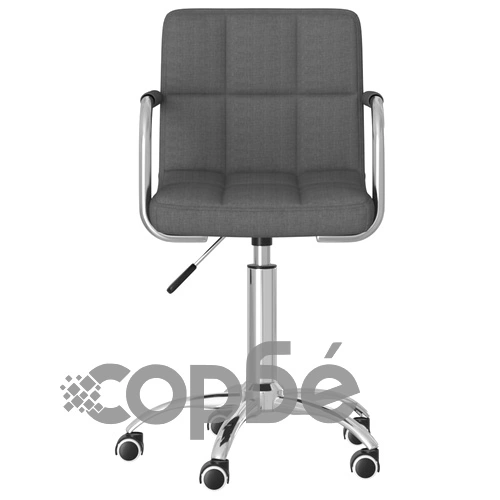 Въртящ се офис стол, тъмносив, текстил ➤ топ цена ➤ sorbe.bg