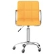 Въртящ се офис стол, горчица, текстил