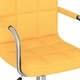 Въртящ се офис стол, горчица, текстил
