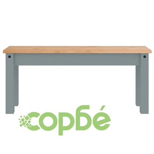 Трапезен комплект от 4 части Panama, сив бор масив ➤ топ цена ➤ sorbe.bg