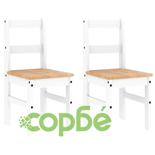 Трапезен комплект от 4 части Panama, Бяла бор масив ➤ топ цена ➤ sorbe.bg