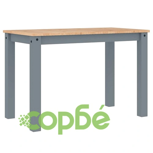 Трапезен комплект от 5 части Panama, сив бор масив ➤ топ цена ➤ sorbe.bg