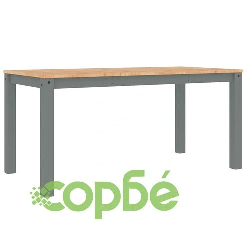 Трапезен комплект от 3 части Panama, сив бор масив ➤ топ цена ➤ sorbe.bg