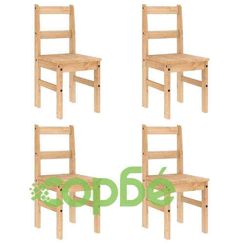 Трапезен комплект от 5 части Panama, бор масив ➤ топ цена ➤ sorbe.bg