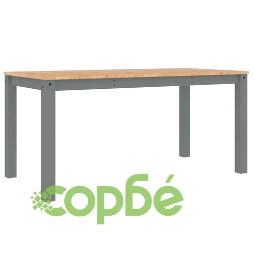 Трапезен комплект от 5 части Panama, сив бор масив ➤ топ цена ➤ sorbe.bg