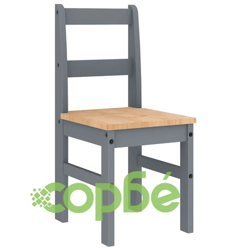 Трапезен комплект от 5 части Panama, сив бор масив ➤ топ цена ➤ sorbe.bg