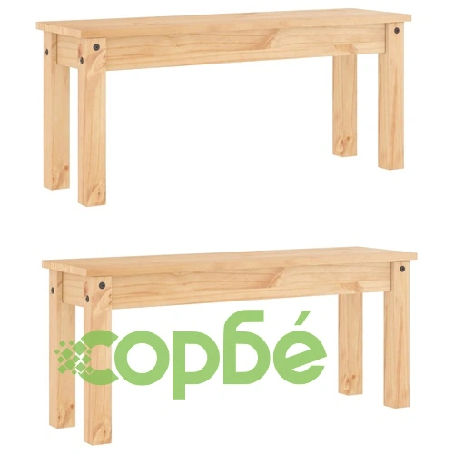 Трапезен комплект от 3 части Panama, бор масив ➤ топ цена ➤ sorbe.bg