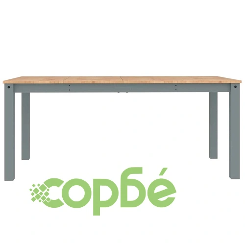 Трапезен комплект от 3 части Panama, сив бор масив ➤ топ цена ➤ sorbe.bg