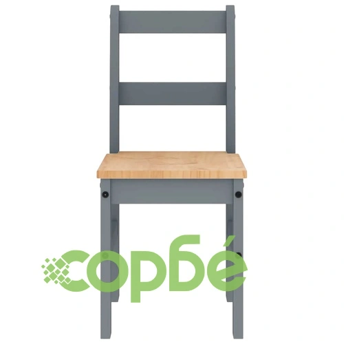 Трапезен комплект от 4 части Panama, сив бор масив ➤ топ цена ➤ sorbe.bg