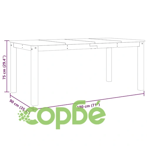 Трапезен комплект от 5 части Panama, бор масив ➤ топ цена ➤ sorbe.bg