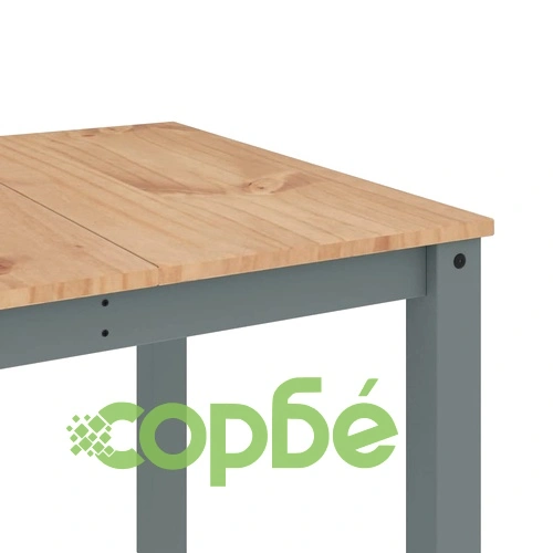 Трапезен комплект от 5 части Panama, сив бор масив ➤ топ цена ➤ sorbe.bg