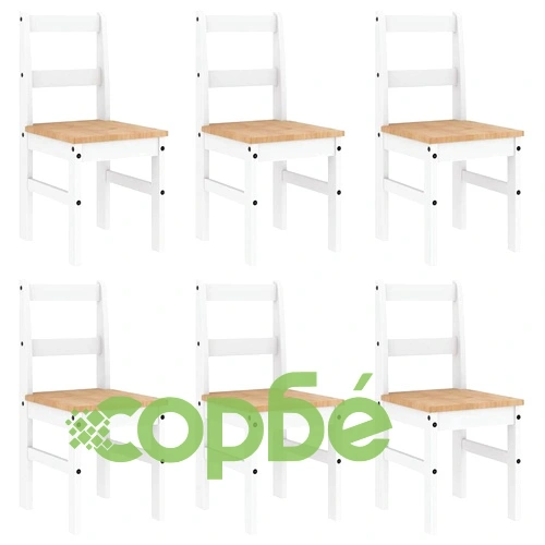 Трапезен комплект от 7 части Panama, Бяла бор масив ➤ топ цена ➤ sorbe.bg