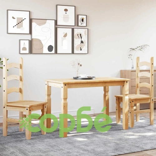 Трапезен комплект от 3 части Panama, бор масив ➤ топ цена ➤ sorbe.bg