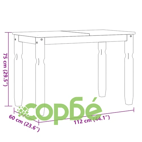 Трапезен комплект от 5 части Panama, Бяла бор масив ➤ топ цена ➤ sorbe.bg