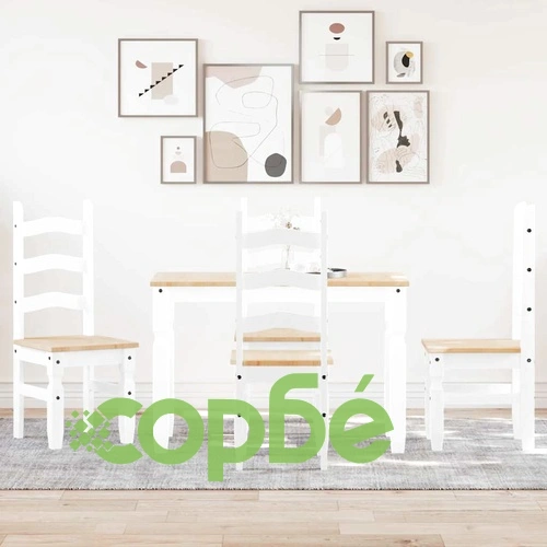 Трапезен комплект от 5 части Panama, Бяла бор масив ➤ топ цена ➤ sorbe.bg