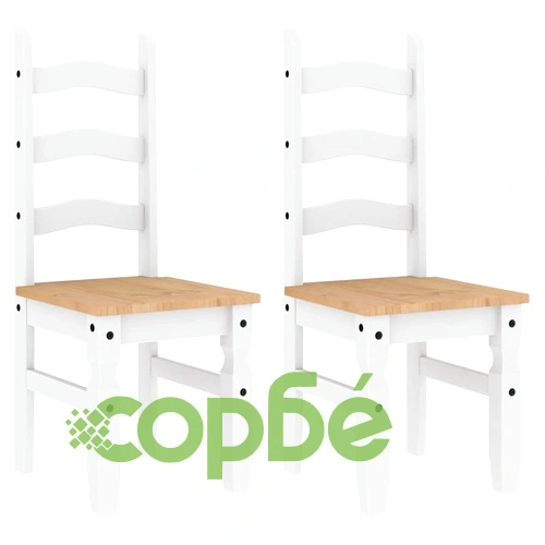 Трапезен комплект от 3 части Panama, Бяла бор масив ➤ топ цена ➤ sorbe.bg